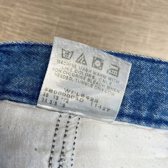 RIDERS CASUALS Denim Flat Front Bermuda Shorts Women’s Size 14 - Picture 4 of 6